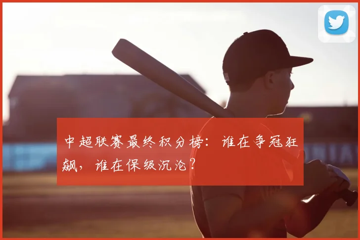 中超联赛最终积分榜:谁在争冠狂飙,谁在保级沉沦?
